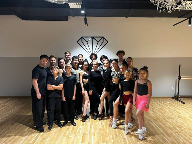 A group of dancers during a social dance session